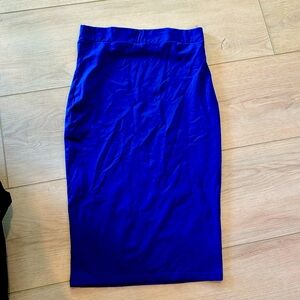 Royal blue pencil skirt